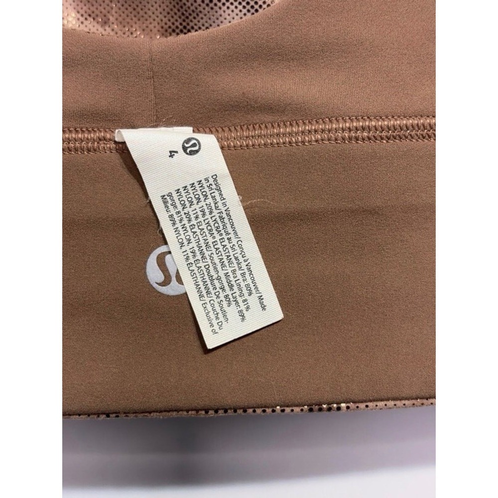 Lululemon Align Bra Shine Light Support, A/B Cup Size 4 Diamond Dye Misty Shell - Picture 5 of 6